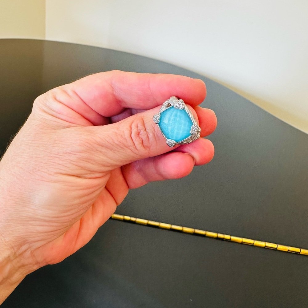 Judith Ripka Luxury Vintage Retro Designer Couture Runway RARE Authentic Ring - Picture 5 of 17